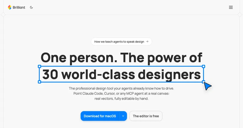 The Brilliant website