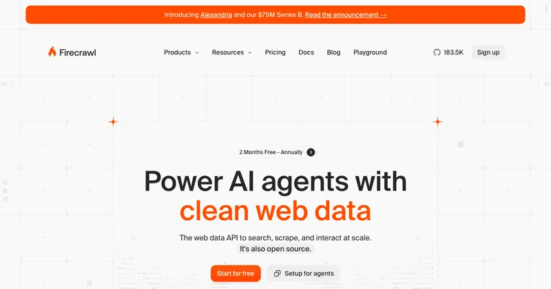 The Firecrawl website