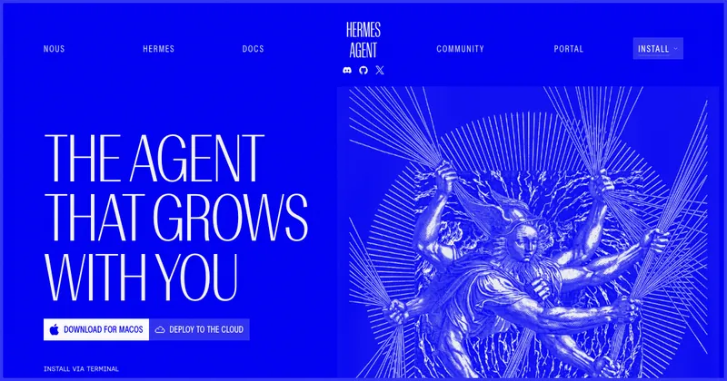 The Hermes website
