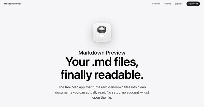 The Markdown Preview website