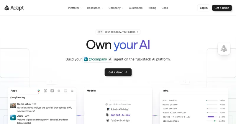 The Adapt website
