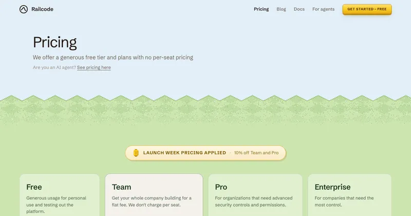 The Railcode website