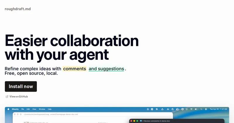 The Roughdraft website