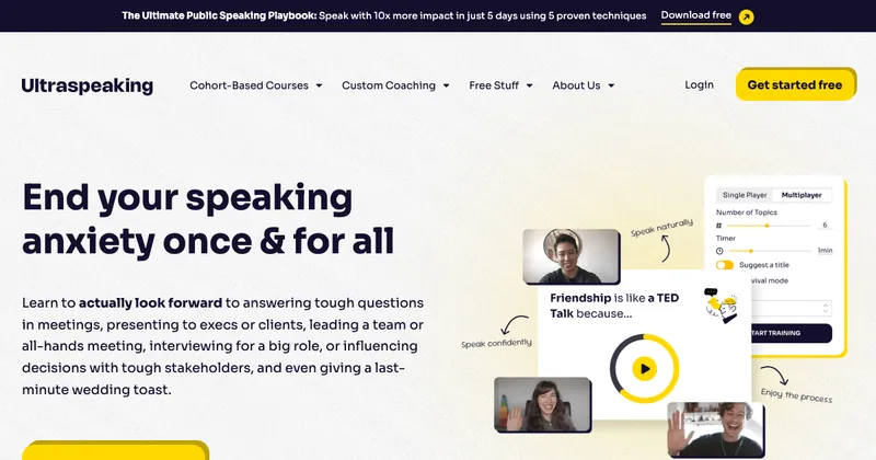 The Ultraspeaking website