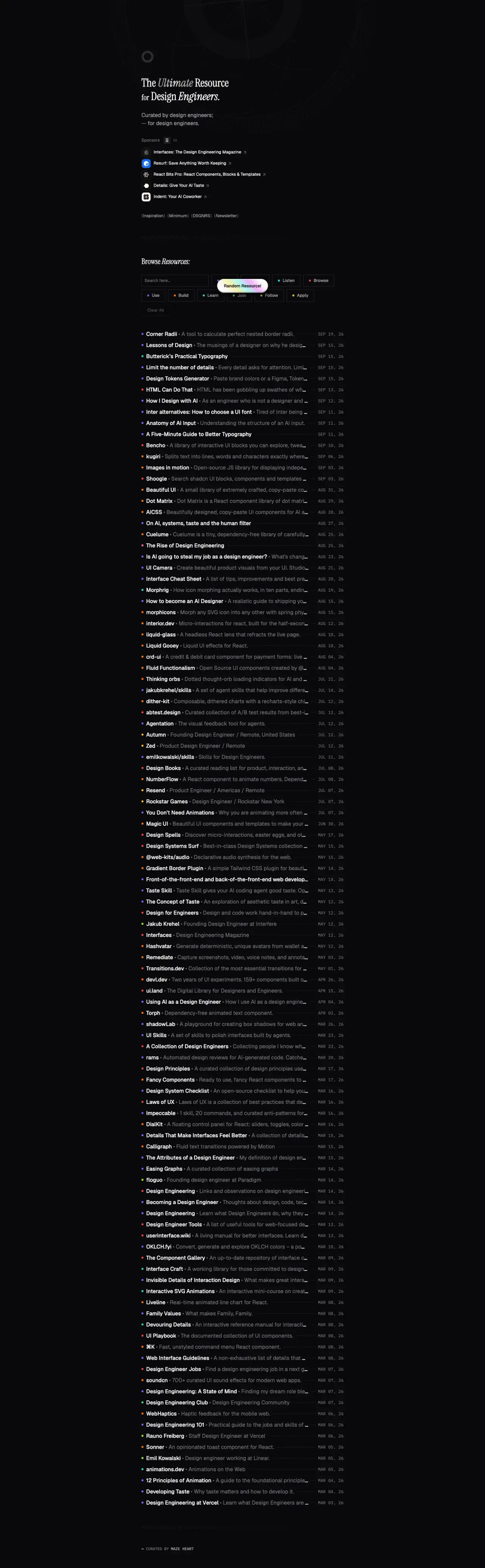 Full page of DESENGS