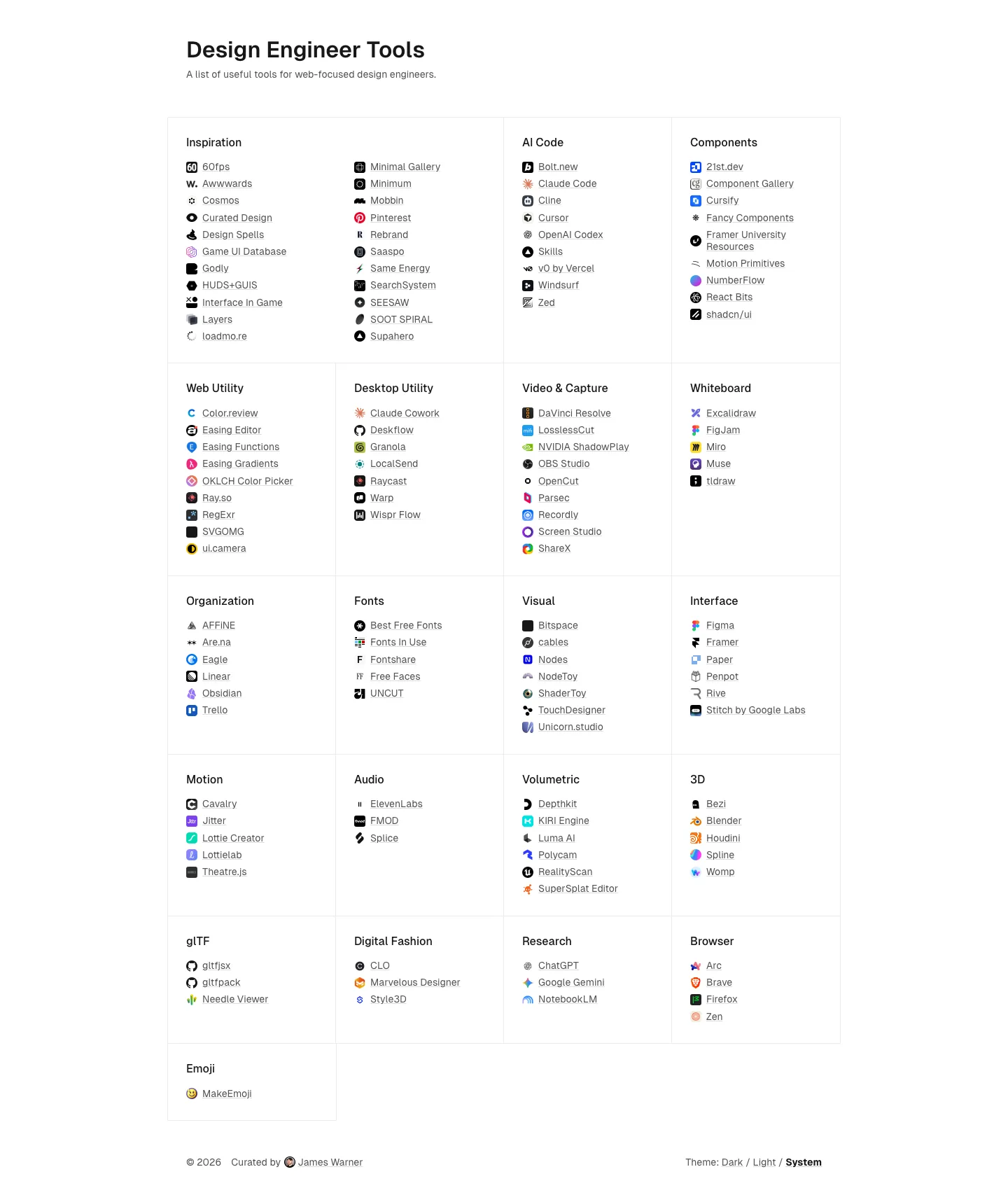 Screenshot of Design Engineer Tools